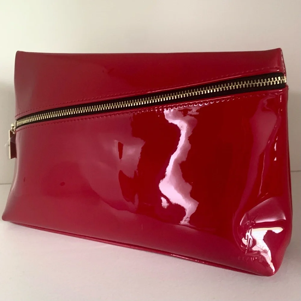 Ysl Red Patent zippy pouch
